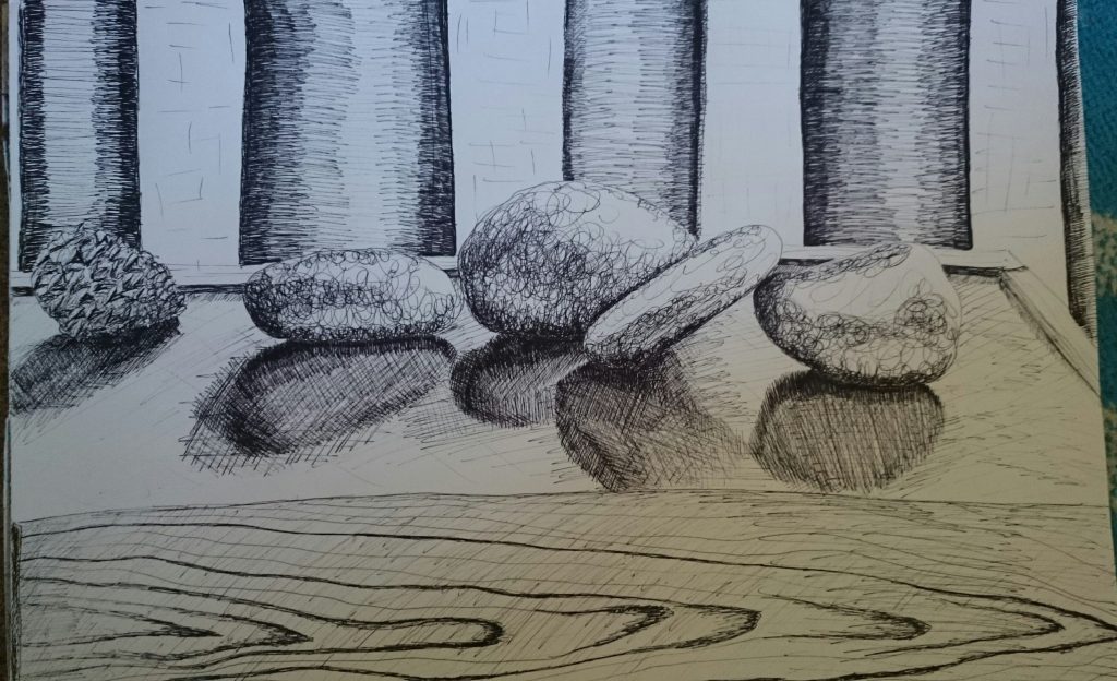 OCA Drawing 1 – Project 2, ‘Still Life’, Exercises 1 and&nbsp;2